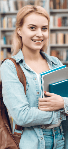 Student smiling